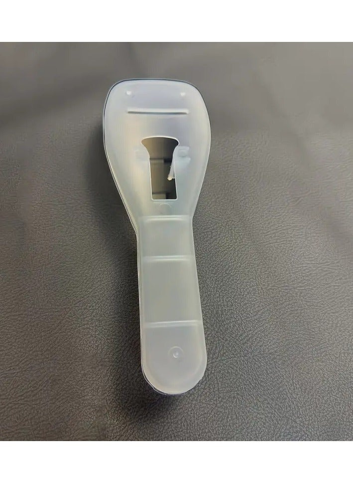 جلوسكي 1 قطعة حقيبة حلاقة السفر، حامل ماكينة حلاقة بلاستيكية شفافة، مقاوم للماء والغبار، قابل للغسل باليد، ملحق الاستمالة المحمولة للرجال رقم - Image 4