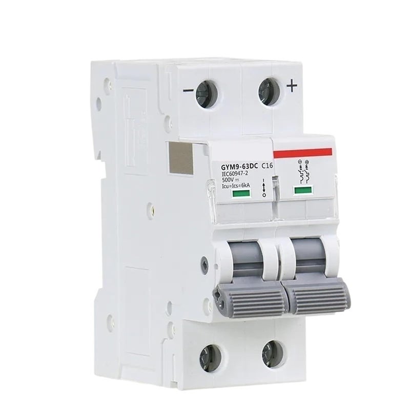 Gym9 DC MCB 2P 20A 2 Pole 6KA 500V Din Rail Miniature Circuit Breaker - Image 2