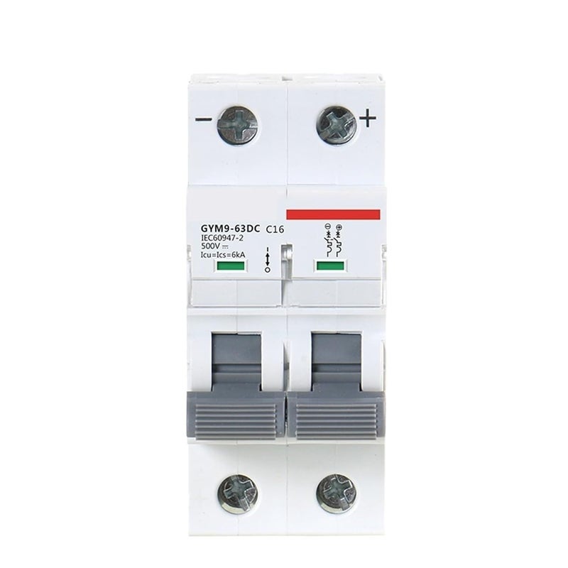 Gym9 DC MCB 2P 20A 2 Pole 6KA 500V Din Rail Miniature Circuit Breaker - Image 4
