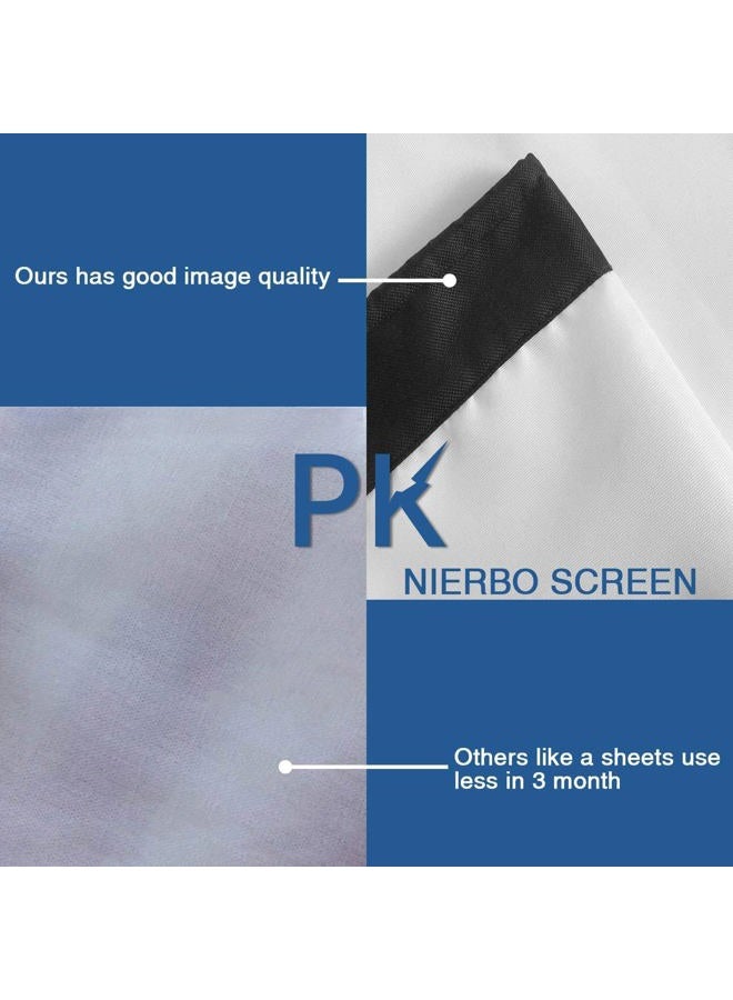 NIERBO Projector Screen Large 250 Inches 16:9 Wall Mounted Canvas HD Projection Screen Folded for Outside Home Theater 1.6 Gain Not Include Mount - Image 5