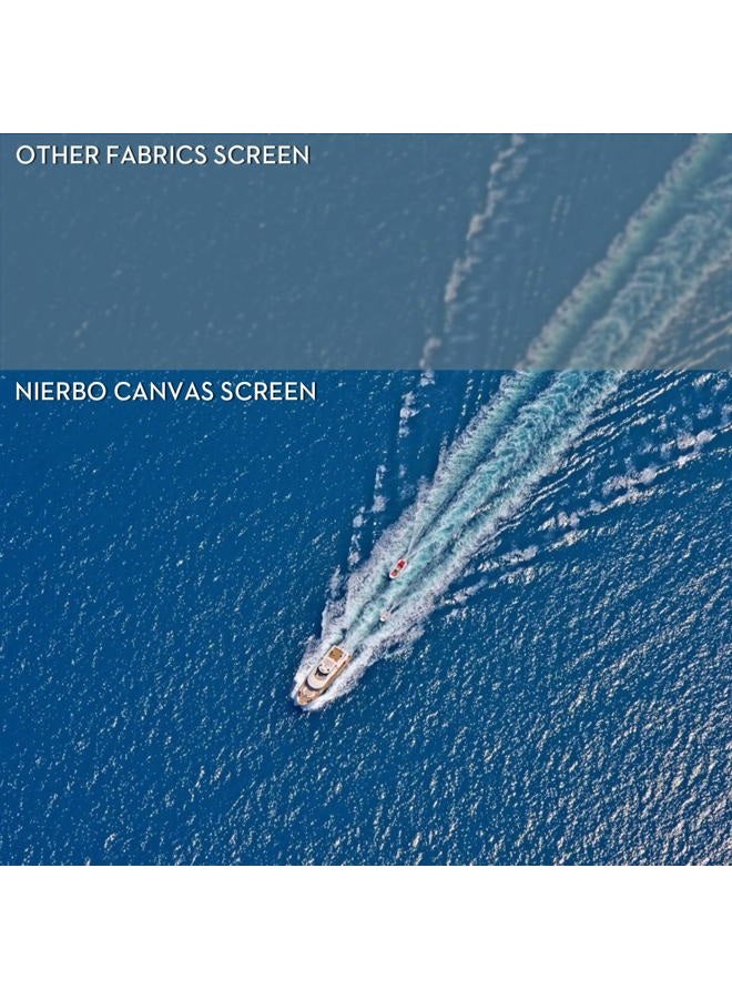 NIERBO Projector Screen Large 250 Inches 16:9 Wall Mounted Canvas HD Projection Screen Folded for Outside Home Theater 1.6 Gain Not Include Mount - Image 4
