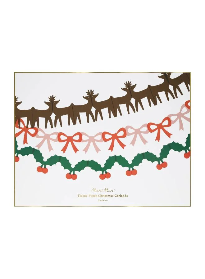 Meri Meri  Tissue Paper Christmas Garland  | Best Price UAE
