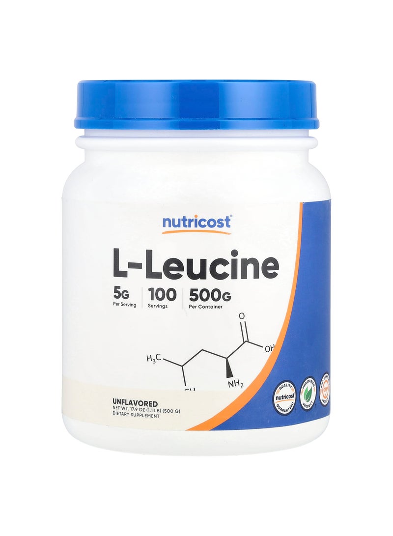 L-Leucine, Unflavored, 17.9 oz  (500 g)