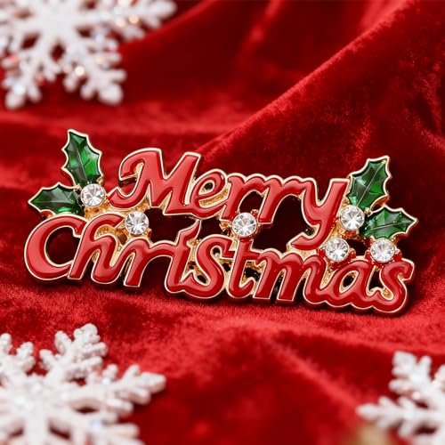 LLPMutu 4 Pack Christmas Curtain Tieback Buckle Aluminum Alloy Spring Design Curtain Holdback Carving Design Christmas Curtain Ties for Drapes Curtain Ties Backs Modern Christmas Decor (Merry Christmas) - Image 3