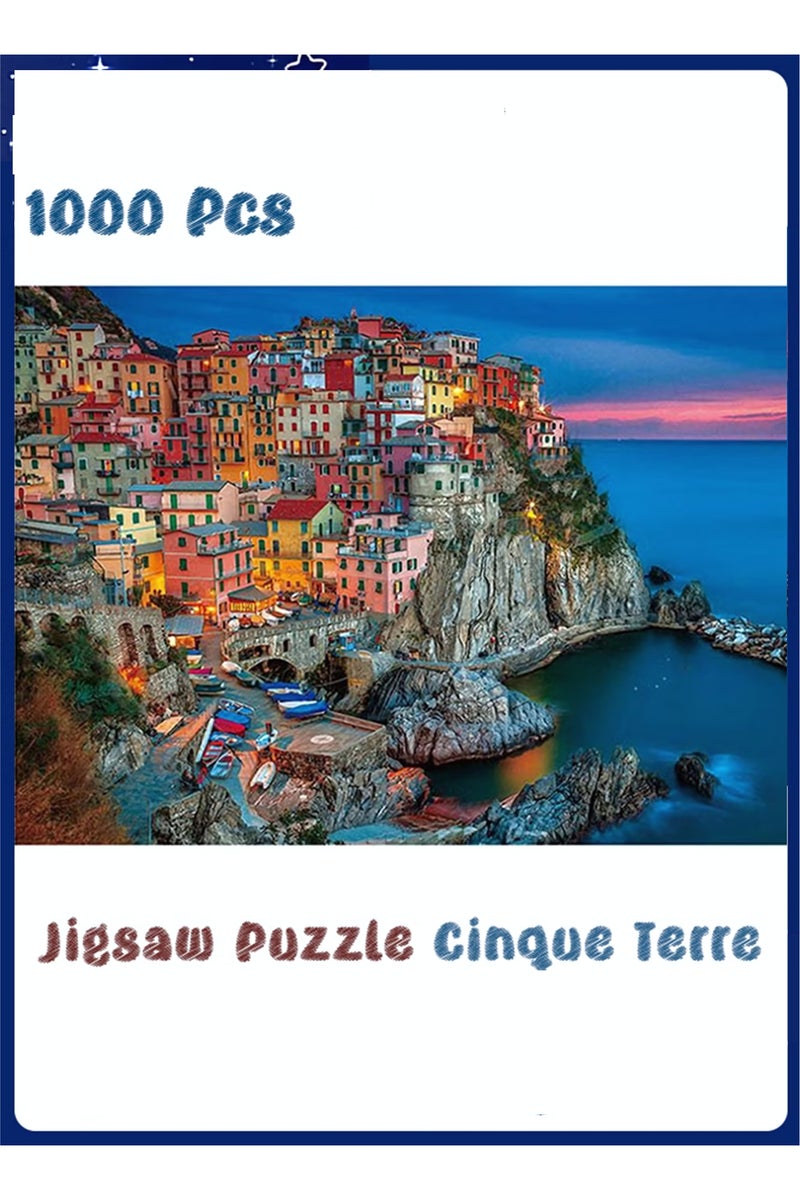 أحجية الصور المقطوعة من 1000 قطعة، أحجية صور سينك تيري، ألعاب يمكنك صنعها بنفسك كهدية إبداعية لديكور المنزل، أحجية صور مقطوعة صغيرة مليئة بالتحديات مع قطع صغيرة، نشاط تعليمي وفك ضغط للبالغين والمراهقين - Image 1