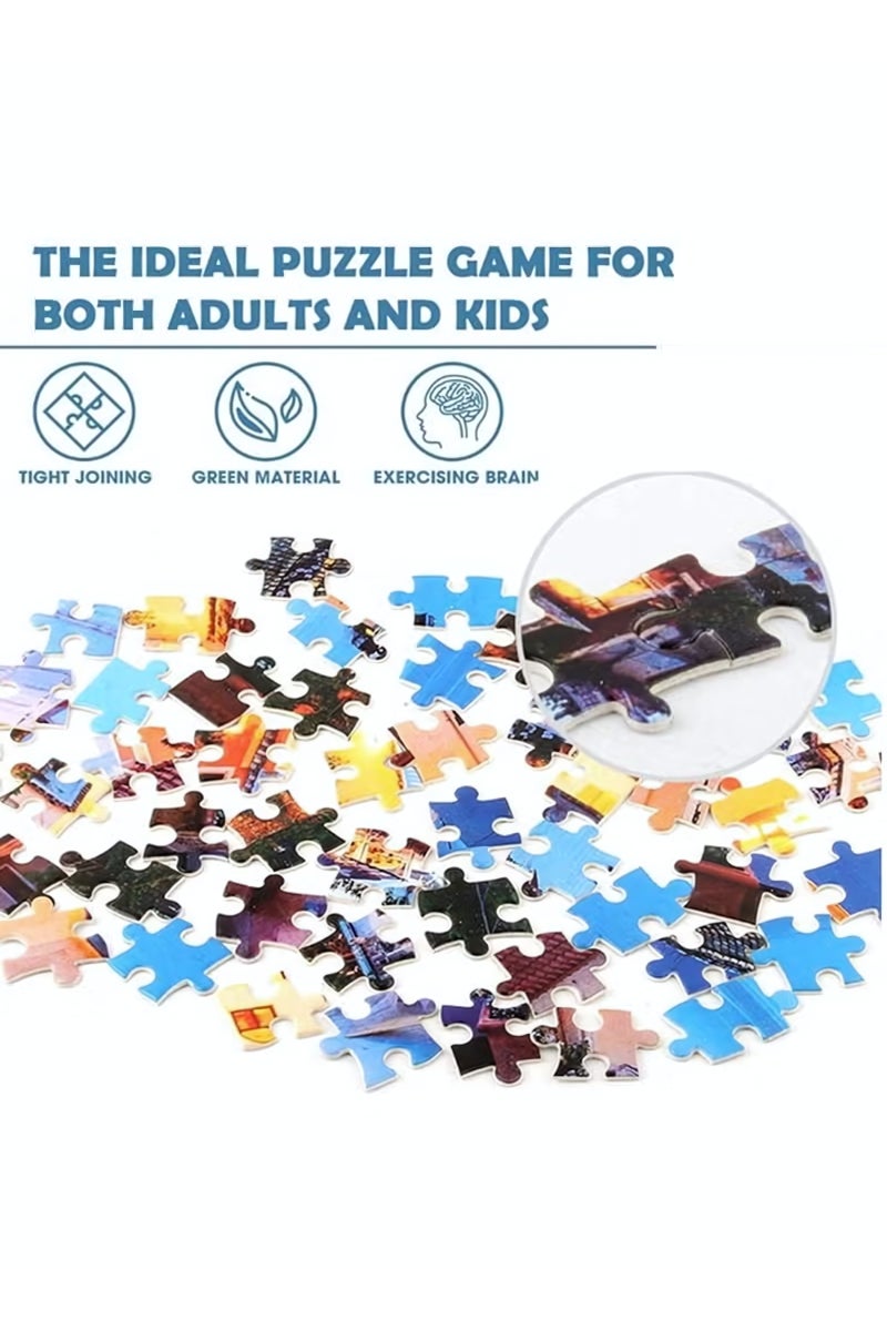 أحجية الصور المقطوعة من 1000 قطعة، أحجية صور سينك تيري، ألعاب يمكنك صنعها بنفسك كهدية إبداعية لديكور المنزل، أحجية صور مقطوعة صغيرة مليئة بالتحديات مع قطع صغيرة، نشاط تعليمي وفك ضغط للبالغين والمراهقين - Image 3