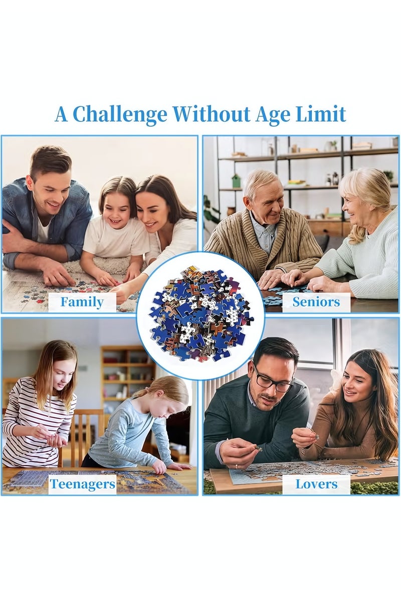 أحجية الصور المقطوعة من 1000 قطعة، أحجية صور سينك تيري، ألعاب يمكنك صنعها بنفسك كهدية إبداعية لديكور المنزل، أحجية صور مقطوعة صغيرة مليئة بالتحديات مع قطع صغيرة، نشاط تعليمي وفك ضغط للبالغين والمراهقين - Image 5