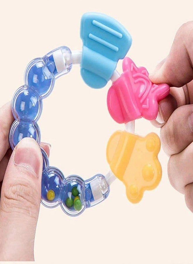 AEREX Baby Rattler Teether| Rattle Teething Toys | Soft and Natural Teether for Baby | Silicone Teether | Relief Soothing Sore Gums Chew Infants (Blue) - Image 4