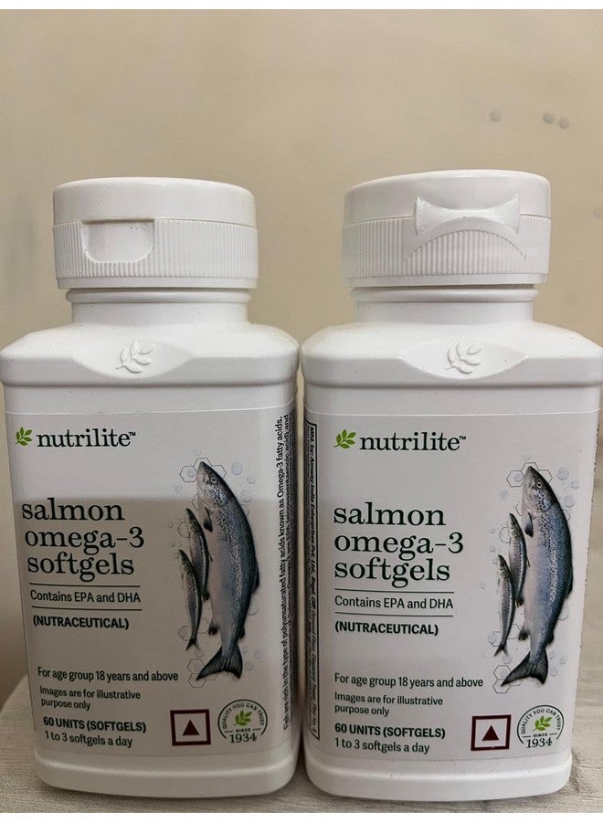 Nutrilite نوتريلايت أموى سمك السلمون أوميغا-3 60 كبسولة لينة (عبوة من 2) - Image 1