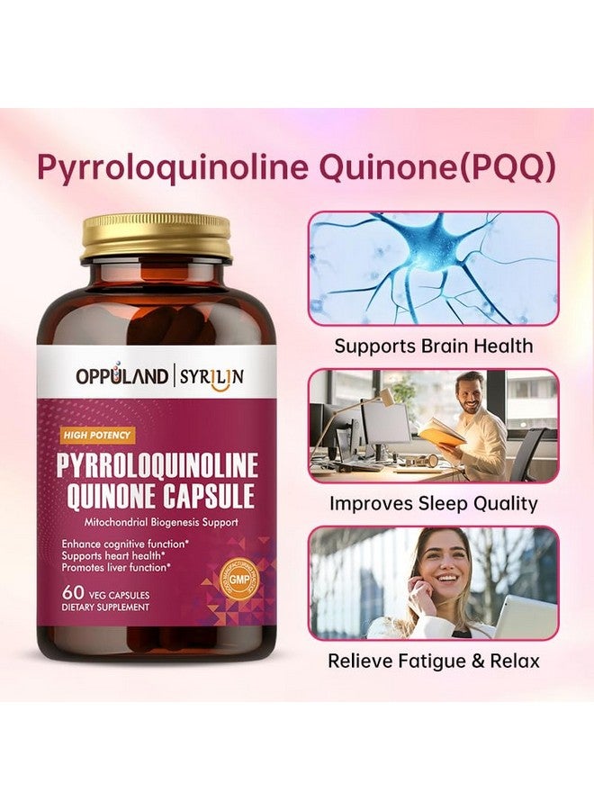 oppuland Pyrroloquinoline Quinone-PQQ Supplement 20 mg-Supports Heart Health*-Gluten-Free,Non-GMO,Vegetarian-60 Veg Capsules - Image 3