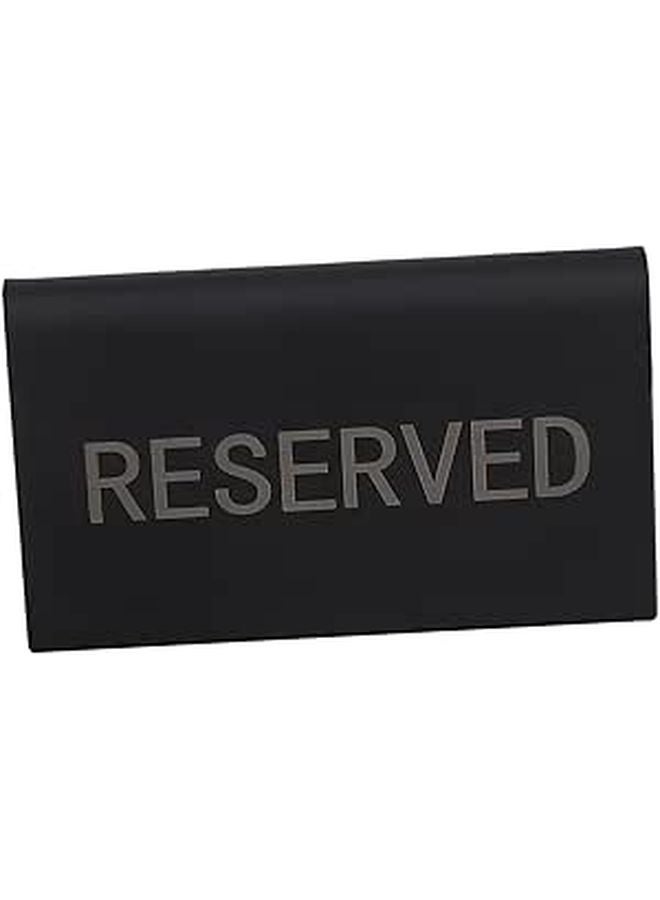 Stainless Steel Double Sided Reserved Table Signs for Weddings and Events - Image 1