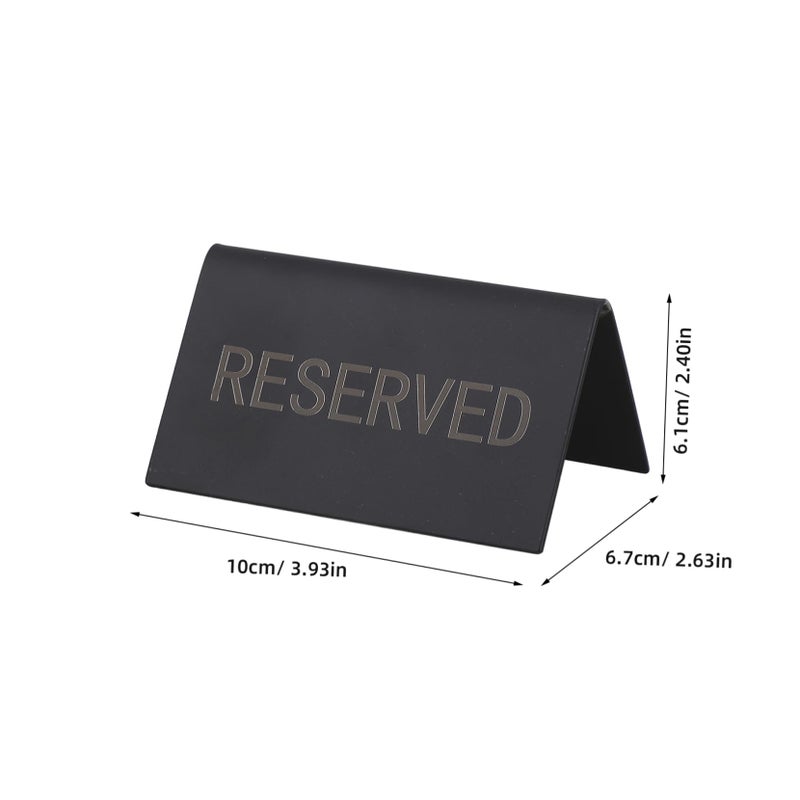 Stainless Steel Double Sided Reserved Table Signs for Weddings and Events - Image 3