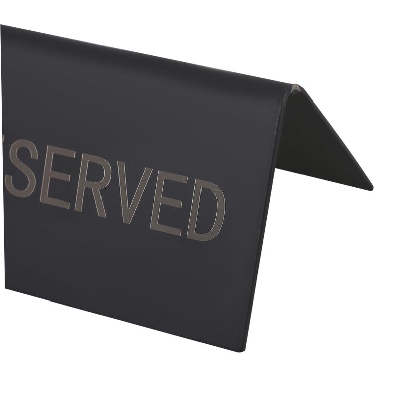 Stainless Steel Double Sided Reserved Table Signs for Weddings and Events - Image 4