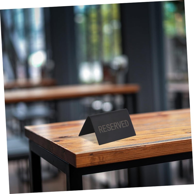 Stainless Steel Double Sided Reserved Table Signs for Weddings and Events - Image 5