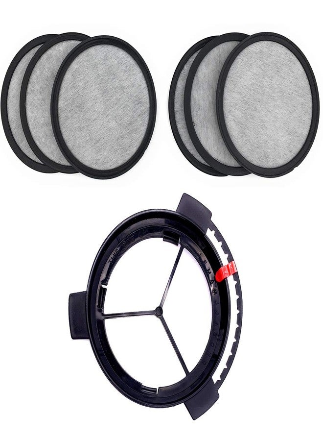 Xcivi Replacement Coffee Maker Water Filtration Set Filter Disk with Frame for Mr. Coffee Brewers Coffee Maker - Water Filtration Kit 6 months supply(1Disk Frame +6Filter Disks) - Image 1