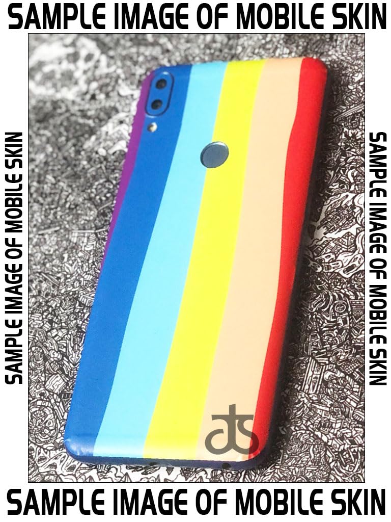 AtOdds - Full Body Back Screen Guard Protector Film - Lamination Wrap Skin Sticker for iPhone 16 Pro Max | Scratchproof Matte Finish (Design - Rainbow) - Image 2