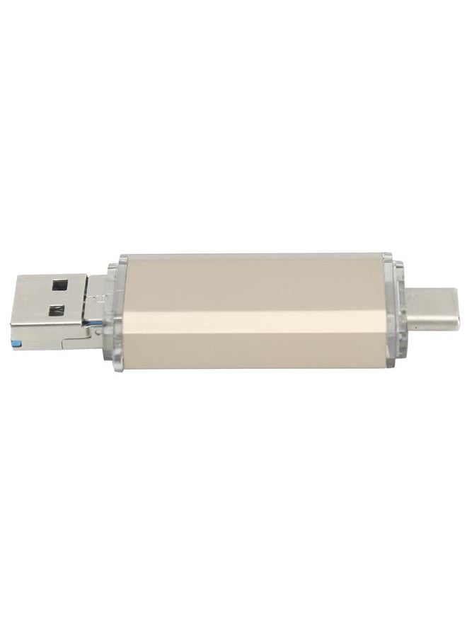 Thoraya USB3.0 3-in-1 Aluminum Alloy High-Speed USB Flash Drive Gold 32GB  - Image 5