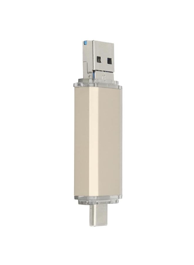 Thoraya USB3.0 3-in-1 Aluminum Alloy High-Speed USB Flash Drive Gold 32GB  - Image 4