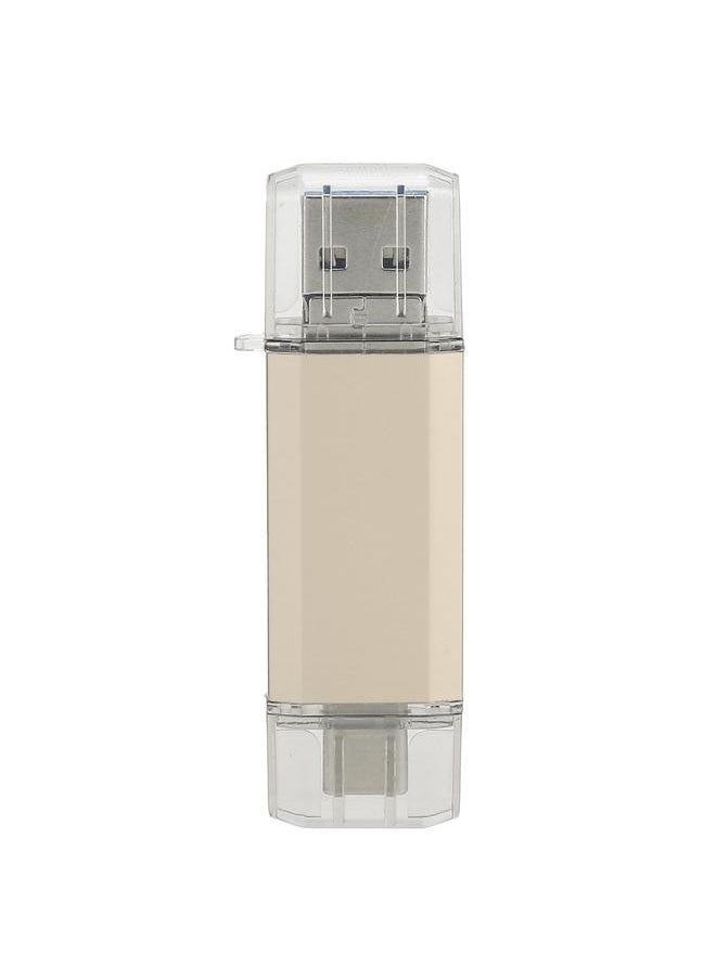 Thoraya USB3.0 3-in-1 Aluminum Alloy High-Speed USB Flash Drive Gold 32GB  - Image 1
