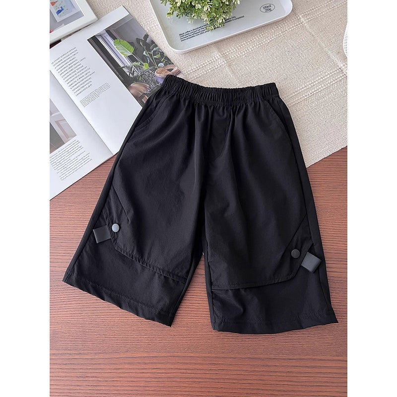 2025 Arrival Boys' Quick-Dry Shorts Large Size Loose Casual Sports Shorts Stretch Breathable Middle Pants - Image 3