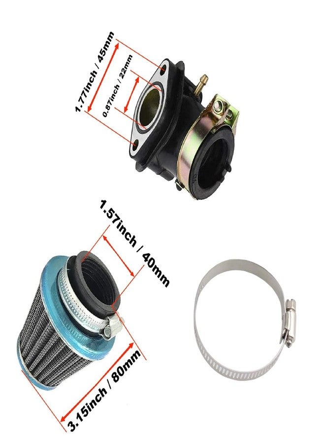 RYTIME PD24J GY6 150cc Carburetor Compatible for Moped ATV Go Kart Scooter 125cc 150cc 4-Stroke 150cc Engine Kazuma Taotao Roketa SunL Baja Eagle Chinese Go Kart GY6 Carb with Air Fuel Filter - Image 5