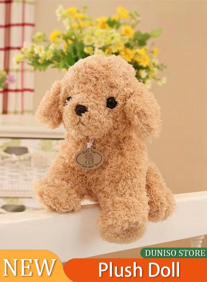 إسكدنيا Puppy Pet For American Doll WF-481N,Simulated New Dog Plush Doll Teddy Dog Plush Toy Puppy Doll Grab Machine Doll Gift Doll,for birthday gift - Image 1