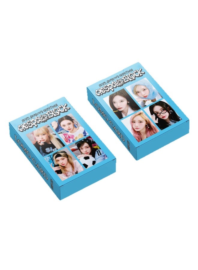 NIBEMINENT 55 قطعة بطاقات لومو Kpop AESPA لهدايا مجموعة المعجبين - Image 2