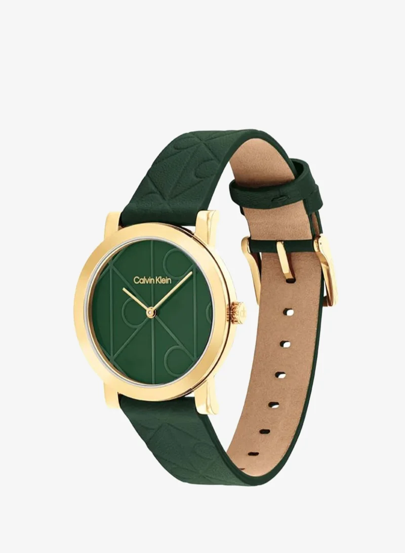 Calvin Klein  Quartz analog Watch Leather Strap for Women | Best Price UAE
