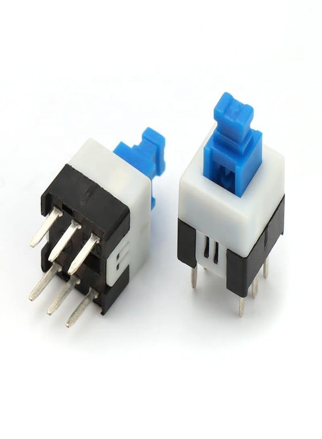 Universal Hub 6-Pin DPDT Latching Tactile Push Button Switch, 7x7mm, Self-Lock, 30V DC 0.1A, for PCB Electronics (50) - Image 4