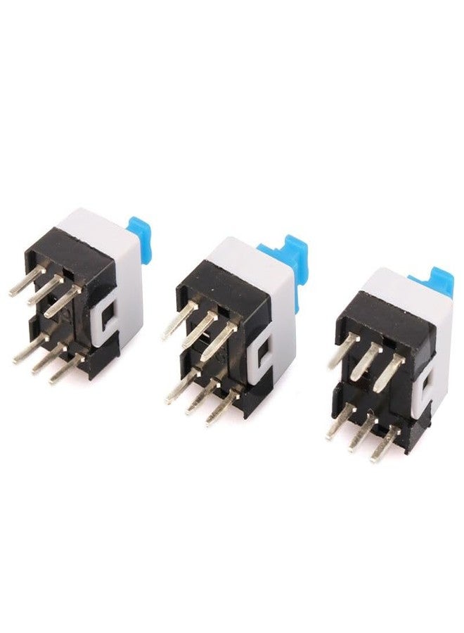 Universal Hub 6-Pin DPDT Latching Tactile Push Button Switch, 7x7mm, Self-Lock, 30V DC 0.1A, for PCB Electronics (50) - Image 3