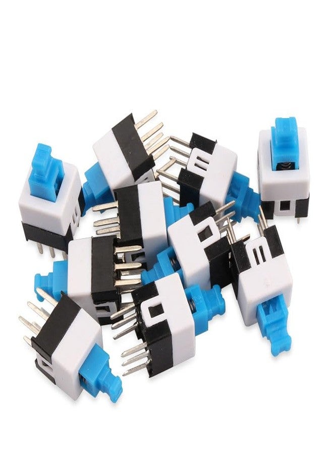 Universal Hub 6-Pin DPDT Latching Tactile Push Button Switch, 7x7mm, Self-Lock, 30V DC 0.1A, for PCB Electronics (50) - Image 5