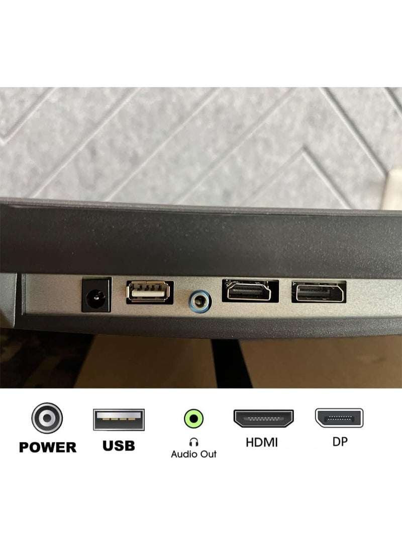 24-inch Gaming Curved Monitor Full HD 1080P 1920x1080 LED Backlight Monitor, with 200Hz Refresh Rate and Eye-Care, AMD Freesync,178° Wide View Angle, 1xDP 1xHDMI (Black) - Image 3