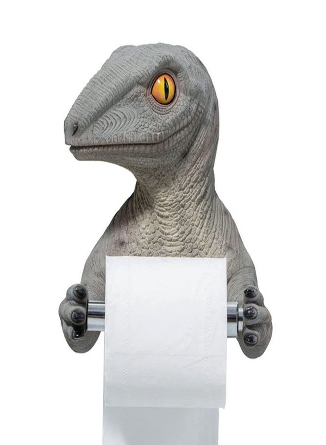 RockTrend 3D Dinosaur Resin Roll Paper Hanging Rack, Holding Roll of Toilet Tissue Wall Mounted Paper Holder Rack - Image 1