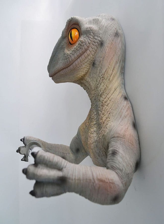 RockTrend 3D Dinosaur Resin Roll Paper Hanging Rack, Holding Roll of Toilet Tissue Wall Mounted Paper Holder Rack - Image 4