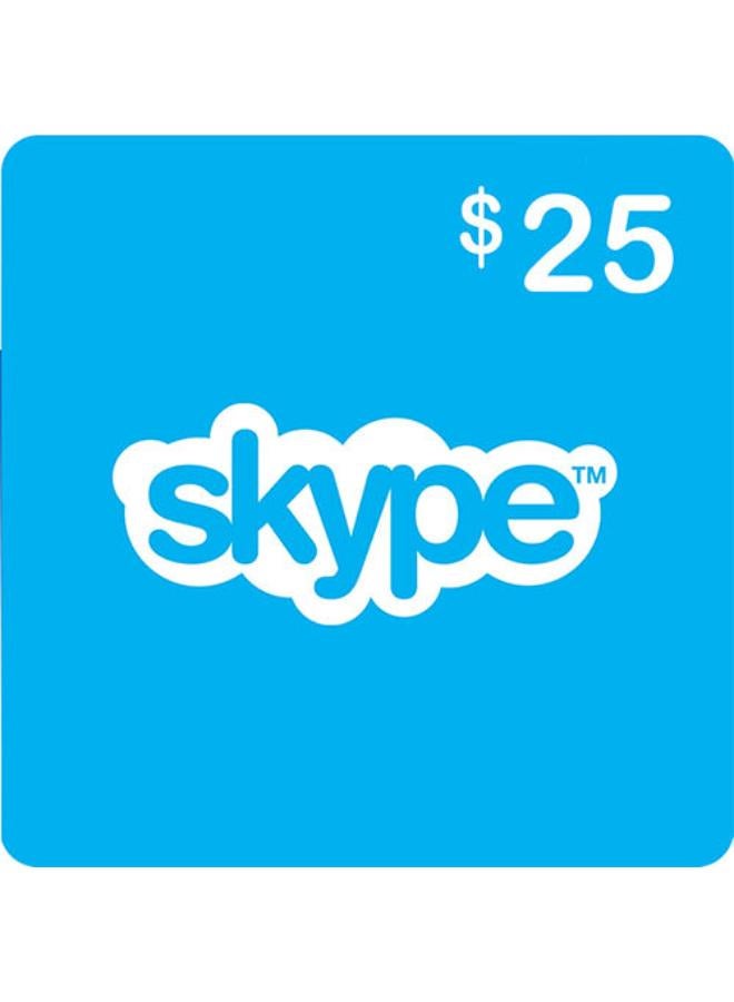 Skype Gift Card 25 USD