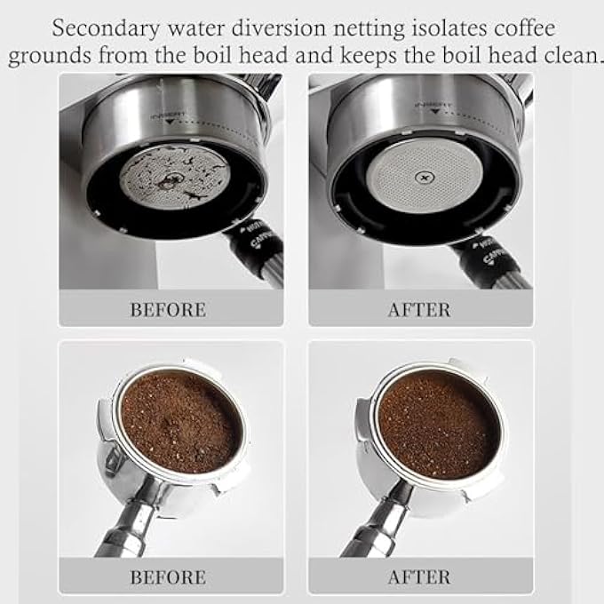 nalaina 2Pcs Espresso Puck Screen 51Mm Reusable 17Mm Thickness Stainless Steel Professional Barista Coffee Filter Mesh Plate For Espresso Portafilter Filter Basket Easy To Clean - Image 5