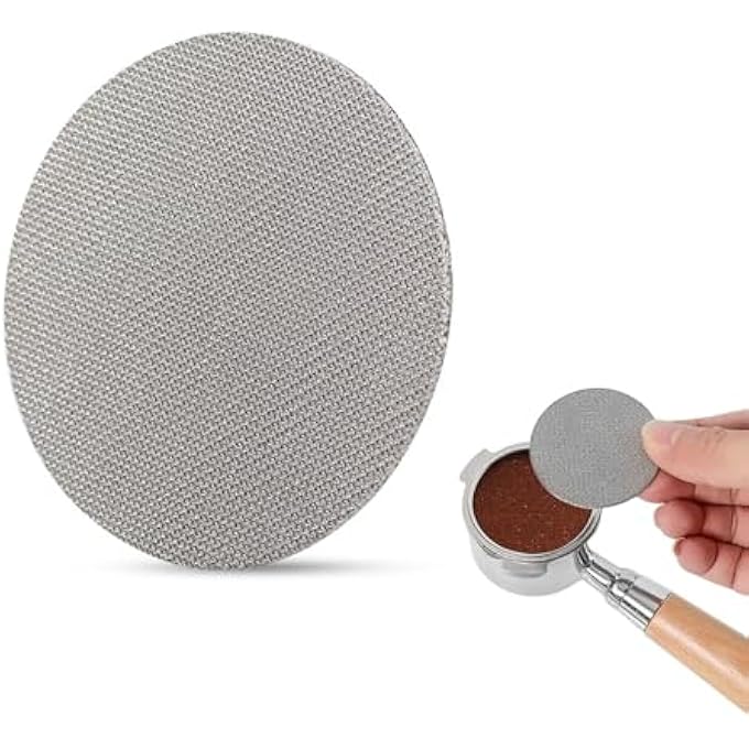 nalaina 2Pcs Espresso Puck Screen 51Mm Reusable 17Mm Thickness Stainless Steel Professional Barista Coffee Filter Mesh Plate For Espresso Portafilter Filter Basket Easy To Clean - Image 1