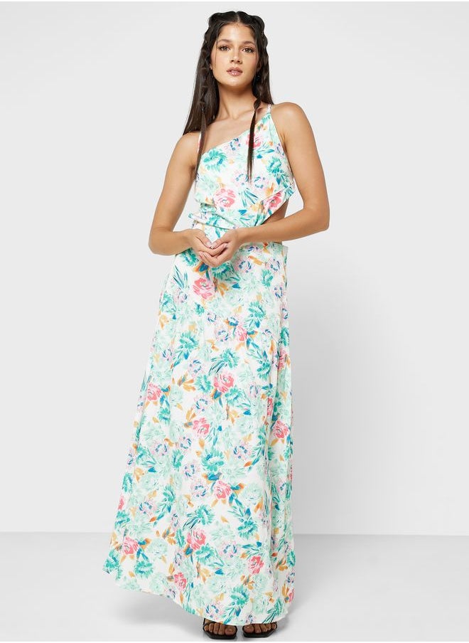 Ginger - Strappy Printed Dress - Image 1