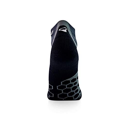 Thirty48 Performance Compression Low Cut Running Socks for Men and Women | More Compression Where Needed ([3 Pair] Black/Gray, Large - Women 9-10.5 // Men 10-11.5) - Image 4