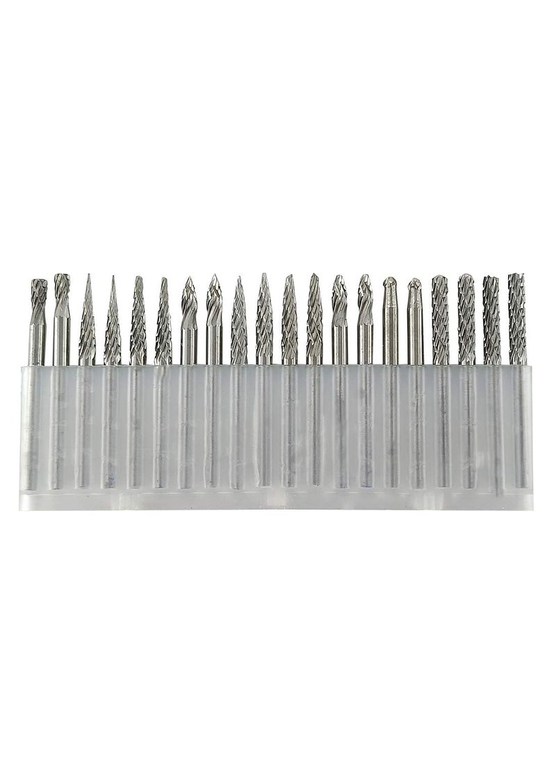 DIY Crafts DIY Crafts Pack of 4 Pcs Multi 20Pcs Tungsten Carbide Rotary Burrs Set for Dremel Accessories Milling Cutter Drill Bit Engraving Bits Ho Pack of 4 Pcs Multi  - Image 1