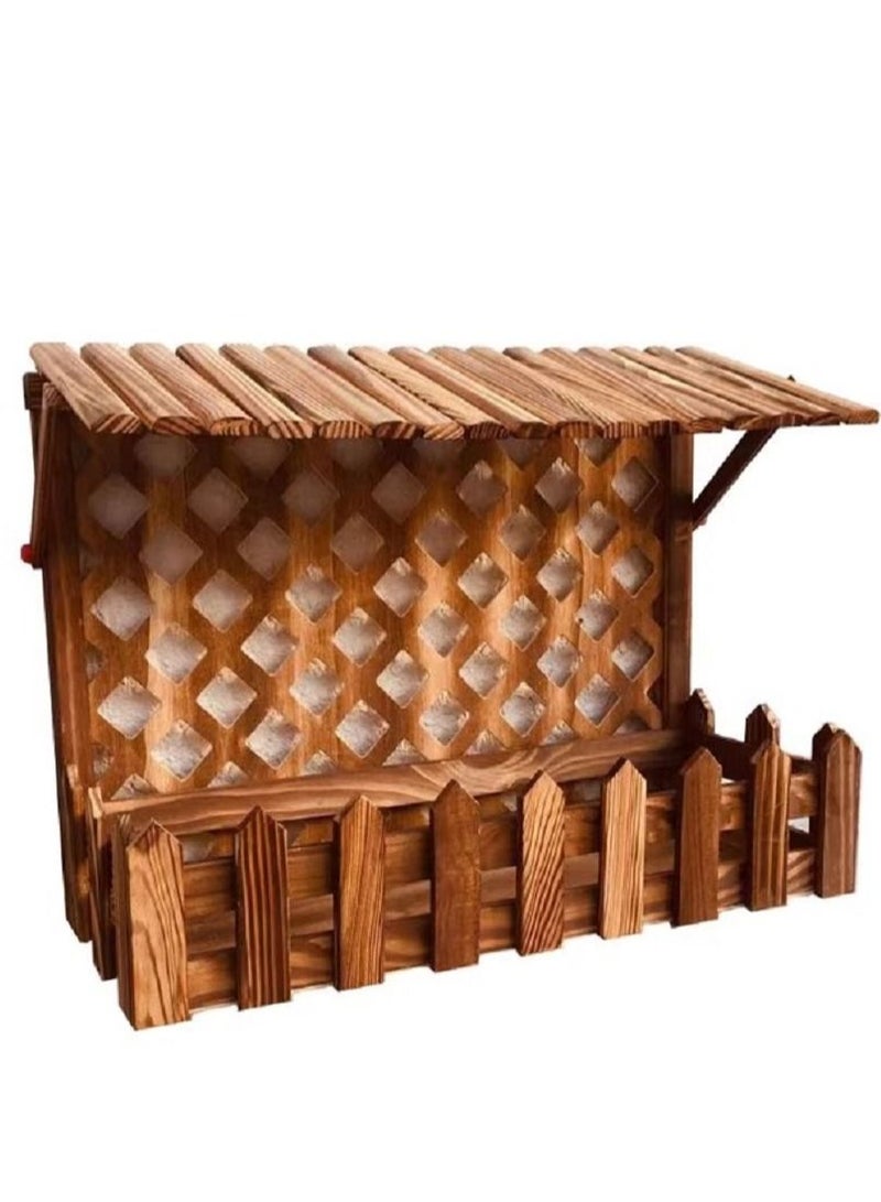 DubaiGallery Wall Hanging Flower Basket Décor, Brown - Image 3