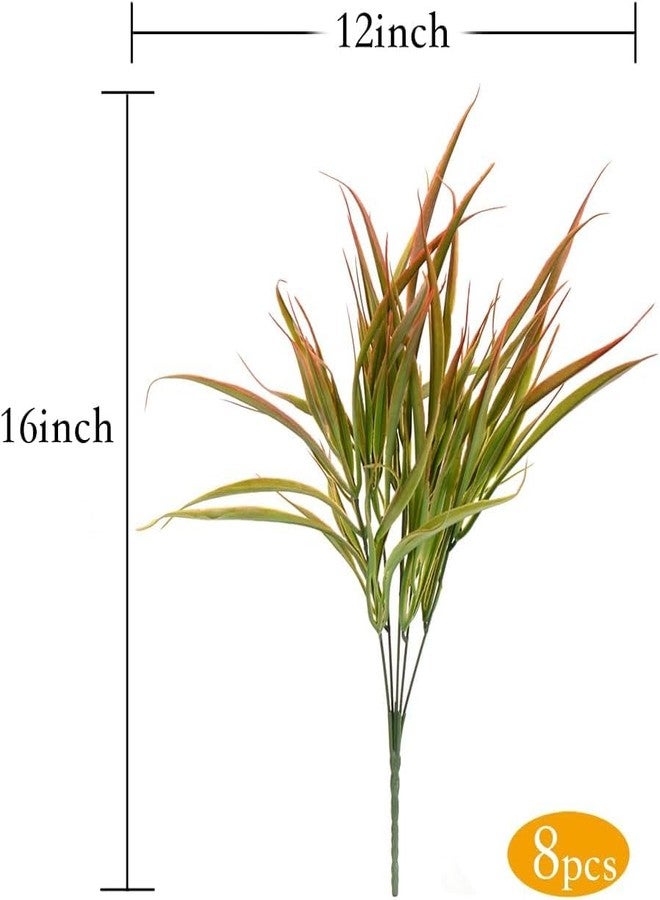 DVGUN 12 Bundles Artificial Outdoor Plants Fake Bushes Shrubs Greenery for Plastic UV Resistant Faux Grass - Image 3