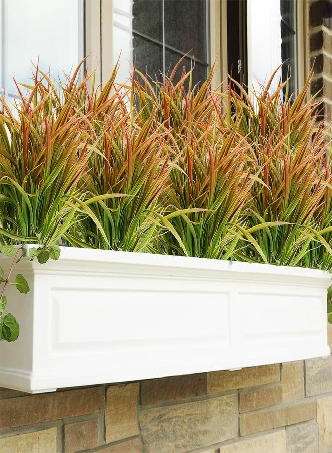 DVGUN 12 Bundles Artificial Outdoor Plants Fake Bushes Shrubs Greenery for Plastic UV Resistant Faux Grass - Image 2