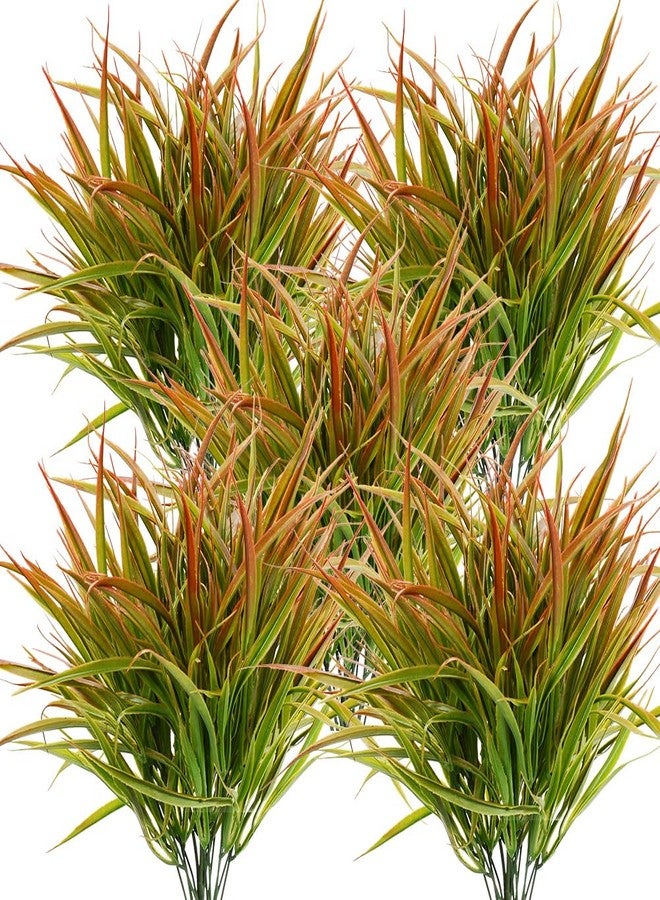 DVGUN 12 Bundles Artificial Outdoor Plants Fake Bushes Shrubs Greenery for Plastic UV Resistant Faux Grass - Image 1