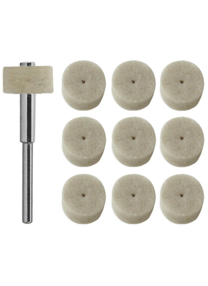 DIY Crafts Diy Crafts 11308 India 302707168961 Felt Polishing Pad & Wheel, Point & Mandrel Kit Accessory Set for Dremel Rotary Tool, Multicolor, 75 Piece  - Image 3