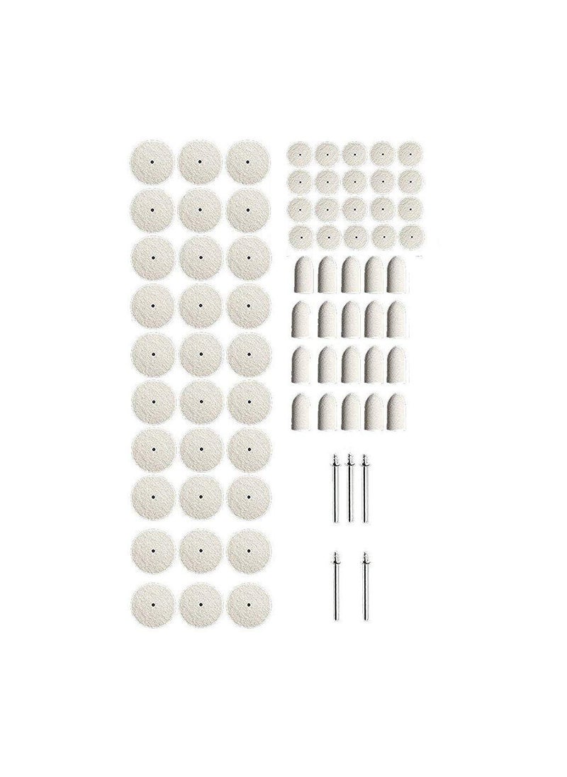 DIY Crafts Diy Crafts 11308 India 302707168961 Felt Polishing Pad & Wheel, Point & Mandrel Kit Accessory Set for Dremel Rotary Tool, Multicolor, 75 Piece  - Image 2