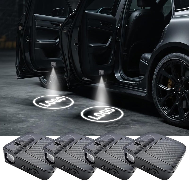 THOUSTA 4PCS Custom Car Brand Car Door Lights, LED Projector Car Door Step Courtesy Welcome Lights, 3D LED Car Welcome Lights Lamp Fits for Most Brand (for CHEEE-V-LET) - Image 1