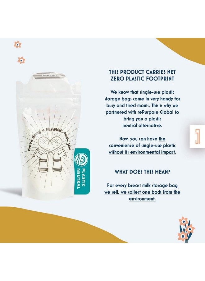 Idaho Jones Breast Milk Bag Fun Quotes Breastmilk Storage Bags With 5 Slogans (60 Units 8Oz Capacity) Ideal For Freezer And Breastmilk Cooler Bag Breast Milk Storing Bags With Secure Double Zip  - Image 5