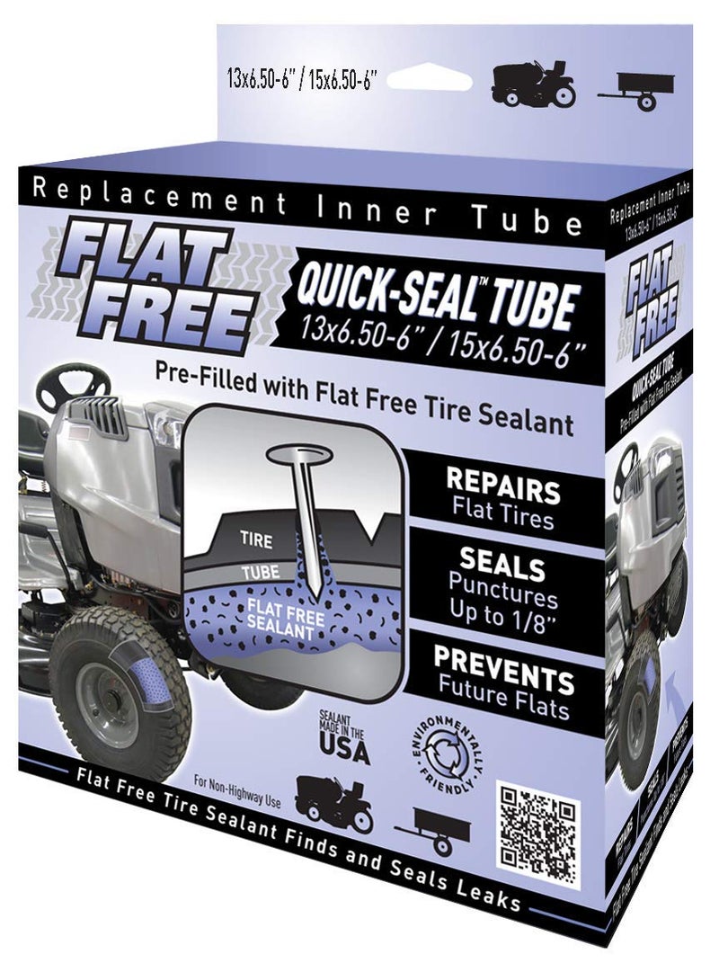 Marathon Flat Free Quick-Seal Replacement Inner Tube - 13x6.50-6"/15x6.50-6" - Pre-filled with Flat Free Tire Sealant - Image 3