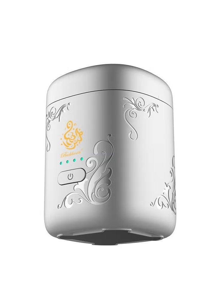 جاجيك Portable Electric Incense Burner – USB Rechargeable Bakhoor Burner with Fast Heating Element – Compact Aromatic Diffuser for Car, Home, Travel & Office Use – Safe Flameless Electric Mabkhara for Bakhoor, Oud & Incense Chips - Image 2